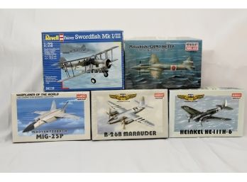 5 Modles Minicraft And Revell Lot 41