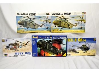 5 Revell Copters Lot 29