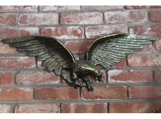Brass Eagle Wall Hanging     29W X 11H