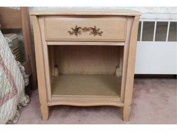 Night Table With Drawer & Storage     21W X 15D X 25H  (Item Upstairs)