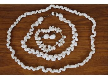 Sea Shell Necklaces, Bracelet, Earrings