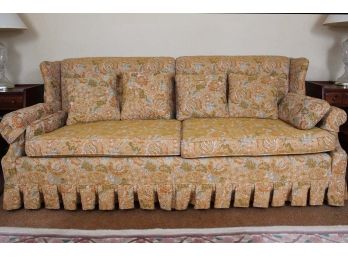 Vintage Floral Print Sofa     76W X 36D X 32H  (Bring Help To Remove)