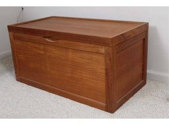 Dolphin Teakwood Trunk     32W X 17D X 16H  (Item Upstairs, Bring Help To Remove)