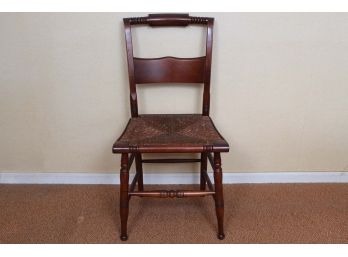 Vintage Chair With Woven Seat