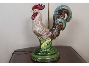 Hand Painted Rooster Lamp     29Height