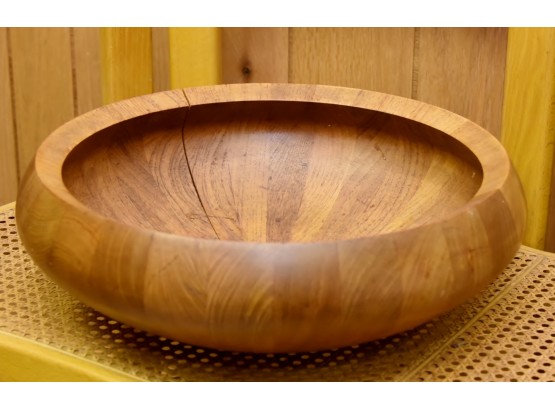 MCM Danish Dansk Teak Wooden Bowl- Has Crack