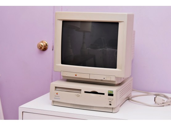 Vintage Macintosh Computer And Monitor