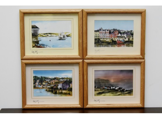 Irish Artist Val Byrne Signed And Framed 12 X 10 Watercolor Prints