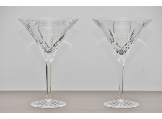 Pair Of Waterford Martini Glasses