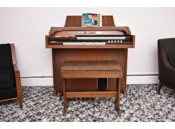 Kimball Swinger 600 Organ With Bench And Sheet Music Tested And Working
