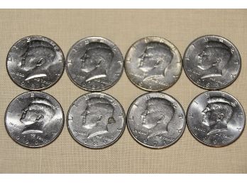 Collection Of Old Half Dollar Coins