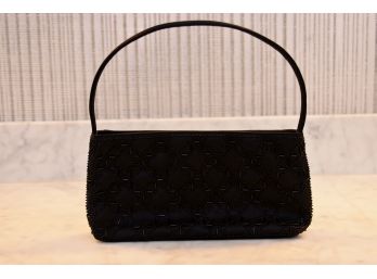 Adrienne Vittadini Beaded Evening Bag With Magnetic Clasp