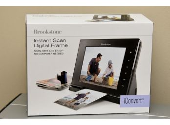 Brookstone Instant Scan Digital Frame New