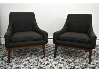 Pair Of MCM Lounge Chairs 26 X 26 X 30
