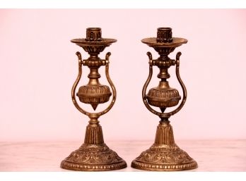 Vintage Wall Mount Or Tabletop Brass Candlestick