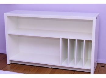 Modern White Bookshelf 42 X 13 X 28