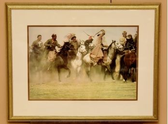 25 X 20 Equestrian Arabian Soldiers Framed Print