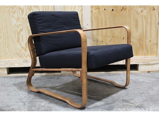 Leather Frame Chair 29W X 27H X 27D