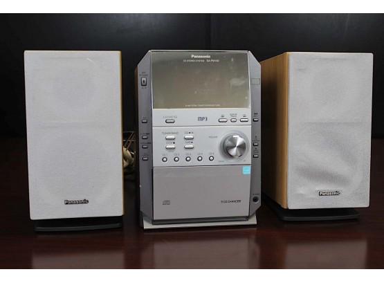 Panasonic CD Stereo System & Speakers (Untested)