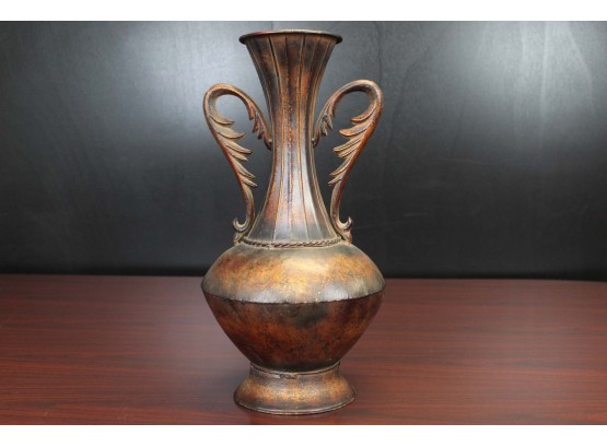 Dual Handle Rustic 17' Decorative Vase