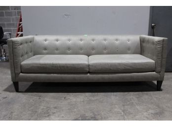Contemporary Light Gray Sofa 86W X 38H X 21D