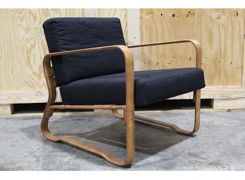 Leather Frame Chair 29W X 27H X 27D