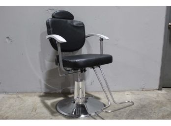 Chrome & Vinyl Barber Chair 43H X 23W