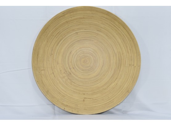 Outstanding 24' Round Bamboo Platter