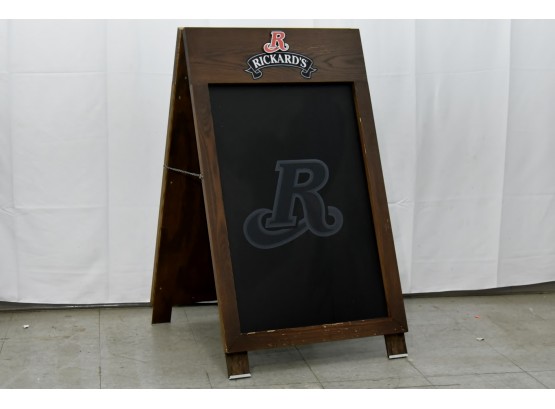 'Rickards'A Frame Chalkboard Display 23.5 X 41.5
