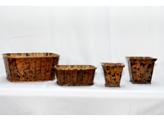 Collection Of Asian Bamboo Planters