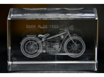 BMW Glass Paper Weight