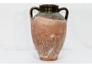 Dual Handle Shoulder Clay Vase