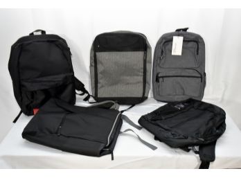 Collection Of Five New Backpacks