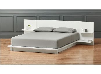 Slate Design By Mark Daniels ANDES WHITE QUEEN BED- READ