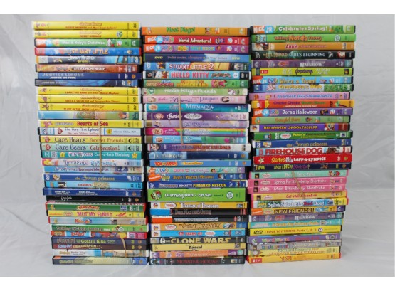 Large Assortment Of Children's DVD's