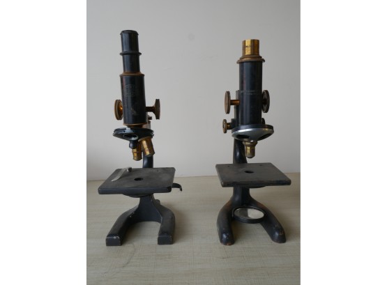 Pair Of Vintage Microscopes