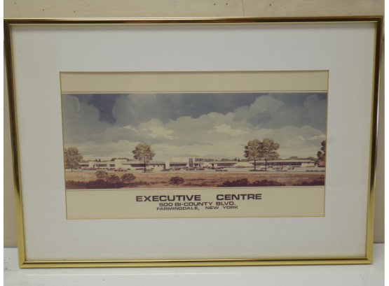 'Executive Center' Original Architecture Print