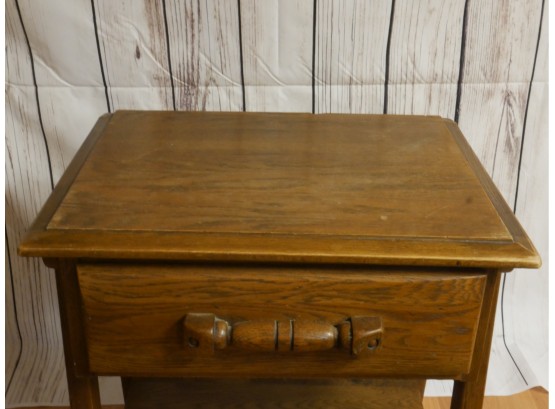 Vintage Pine Side Table 24 X 22 X 17