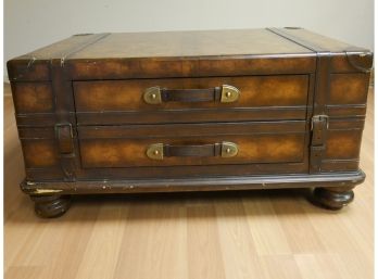 Beautiful Leather Strap Trunk Table - Seven Seas By Hooker Furniture