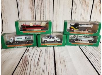 5 Mini Collectable Hess Trucks
