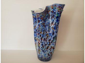 Art Glass Freeform Vase
