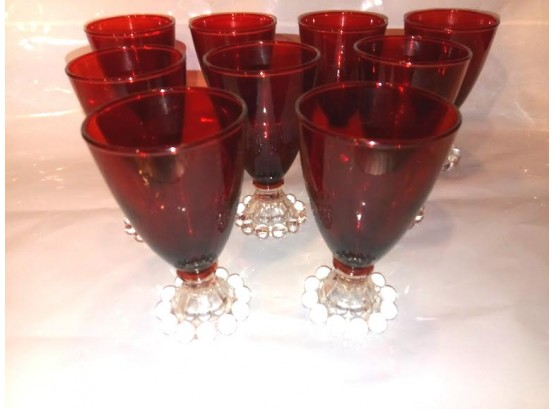 Ruby Champagne Glass Set