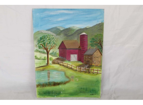 Barn Oil Painting 12 X 16'
