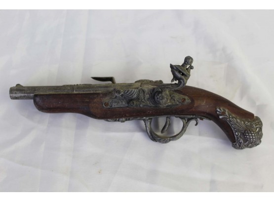 Antique  Spanish 'MADRID 1820 DOUBLE BARREL' Replica Flintlock Pistol