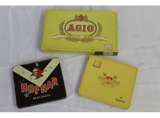 Vintage Cigar Box & Tins