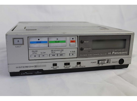 Panasonic Portable Video Cassette Recorder