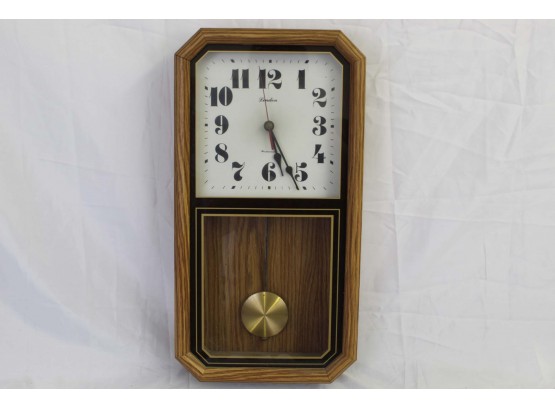 Linden Belmont Westminster Pendulum Chime Wall Clock