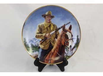 Franklin Mint John Wayne Plate 'High Country' By Robert Tanenbaum