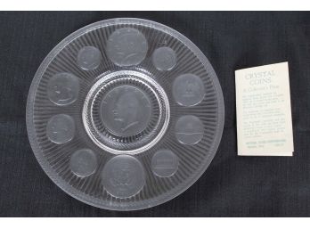 Crystal Coins Collectors Plate 1964 Edition