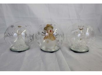 Handblown Glass LED Color Changing Snowglobes